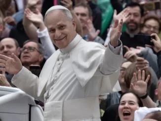 pope throws concert and light show