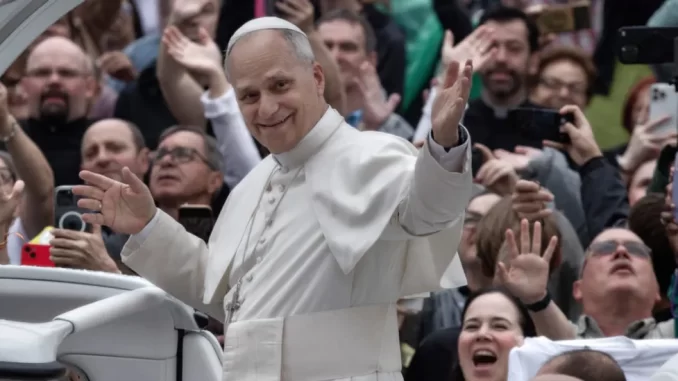 pope throws concert and light show