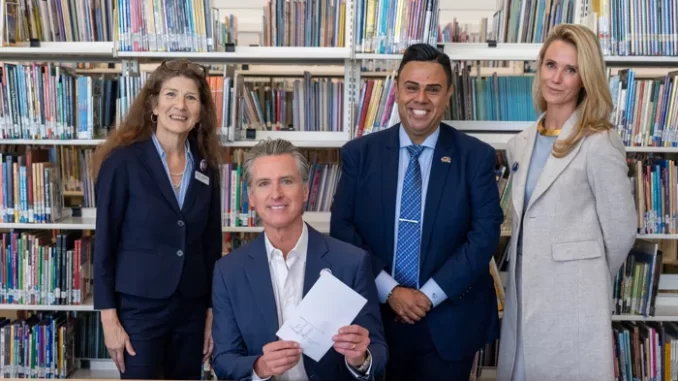 Newsom promotes LGBTQ for children