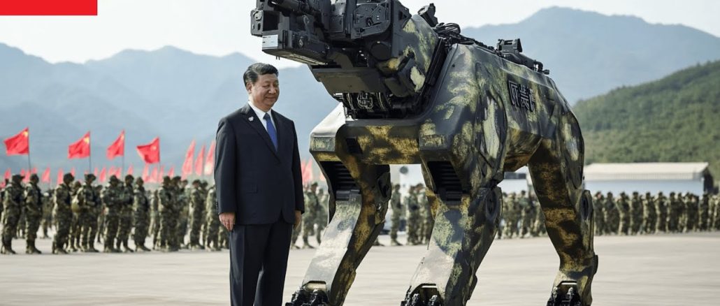 Taiwan unveils armed robot dogs