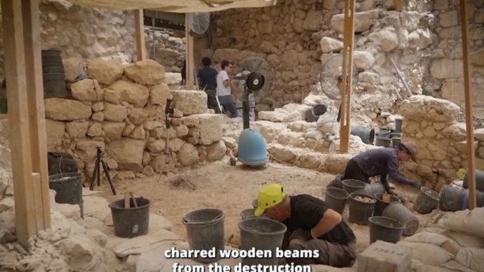Charred wooden beams from Solomon's Temple unearthed in Jerusalem