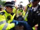 UK police fight crowds