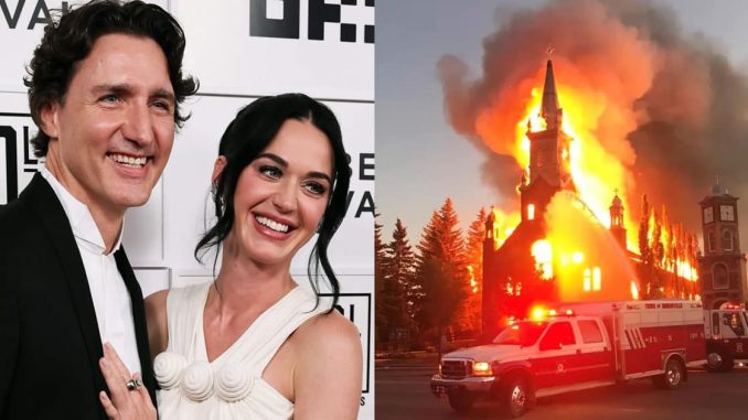 Justin Trudeau Helps Katy Perry Promote New Song About Burning Churches Down