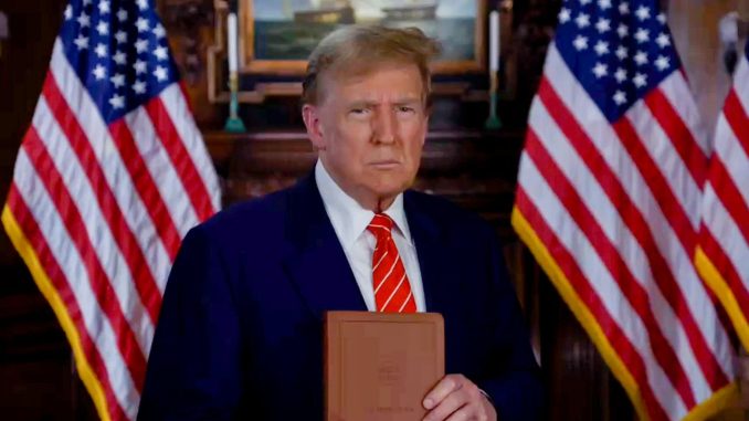 Trump makes over $200K from 'God Bless the USA' Bible in 2025