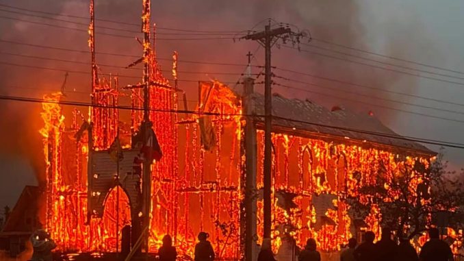 Historic Canadian Church Burned to Ground by Arsonist