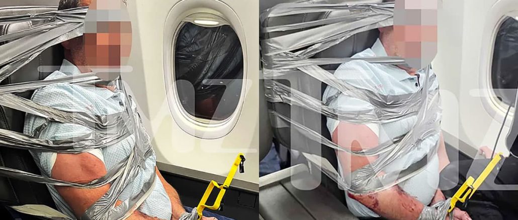 American Airlines Passenger Duct-Taped to Seat as Violent Midair Meltdown Forces Diversion