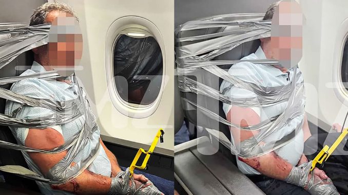 American Airlines Passenger Duct-Taped to Seat as Violent Midair Meltdown Forces Diversion