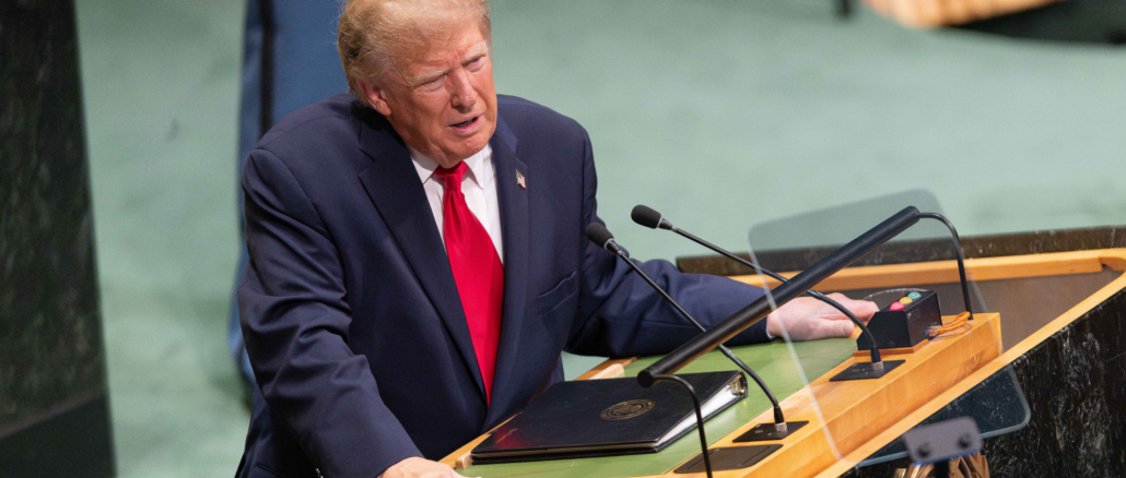 Trump Threatens to “Annihilate” Iran and Its People in UN Address