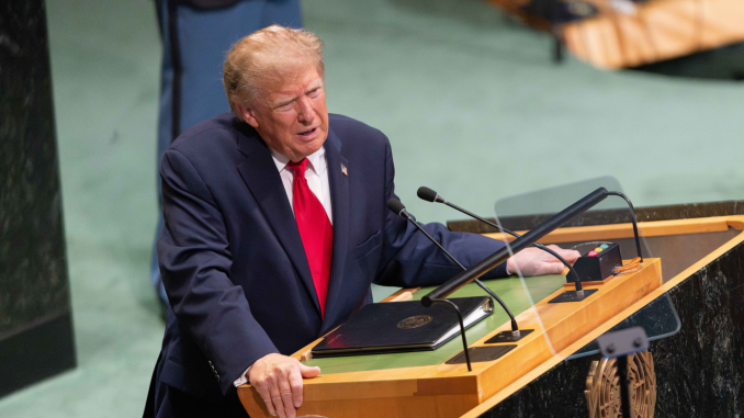 Trump Threatens to “Annihilate” Iran and Its People in UN Address