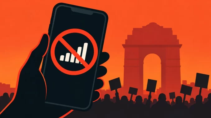 Delhi Cuts Mobile Internet During Youth Protest Over Voter Roll Revision
