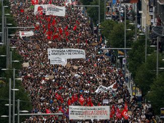 Police fire tear gas as housing protests sweep Spain